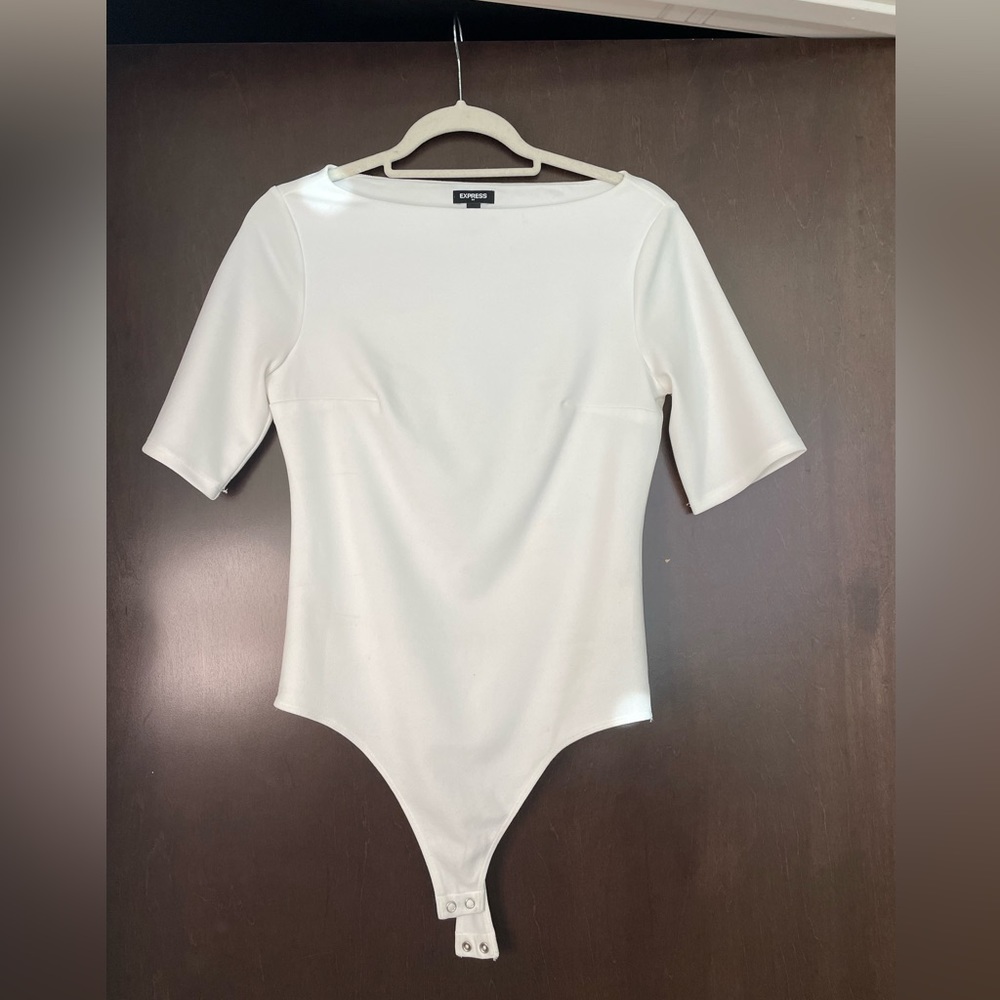 Down to business, express white body suite